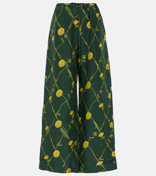  Burberry Burberry Floral Silk Pajama Pants 