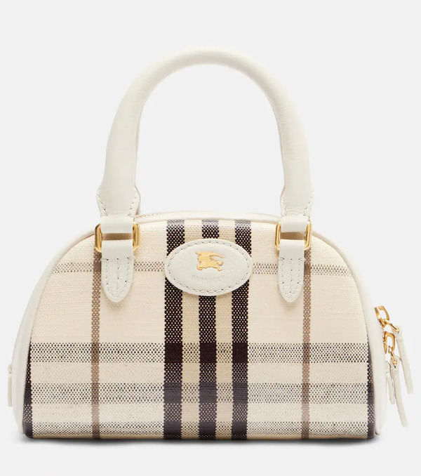  Burberry Burberry Highlands Small Canvas Top-handle Bag 