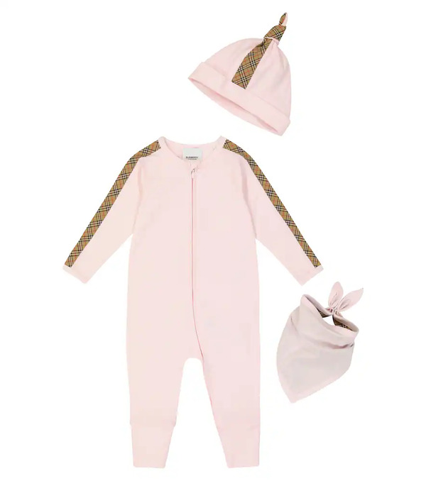  Burberry Kids Burberry Kids Baby Burberry Check Cotton-blend Set 