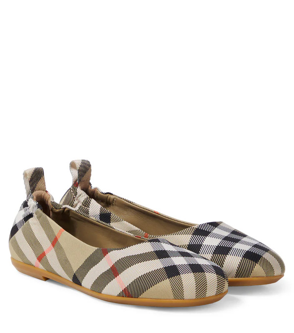  Burberry Kids Burberry Kids Burberry Check Ballet Flats 