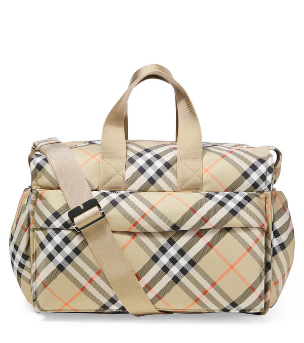  Burberry Kids Burberry Kids Burberry Check Canvas Diaper Bag 