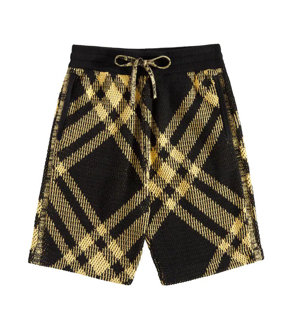  Burberry Kids Burberry Kids Burberry Check Cotton Mesh Shorts 