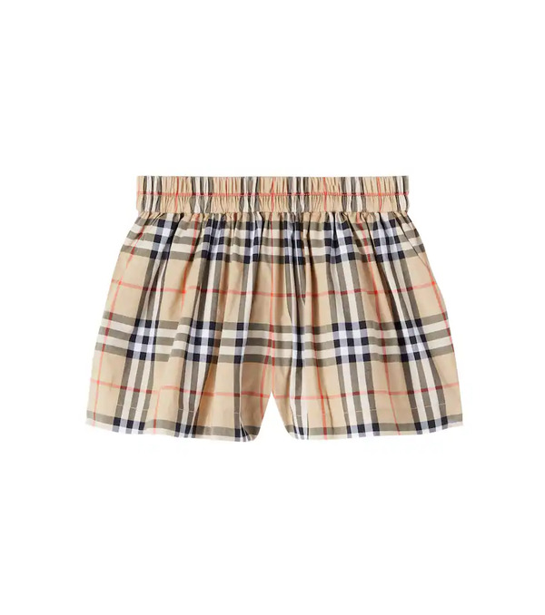  Burberry Kids Burberry Kids Burberry Check Cotton Shorts 