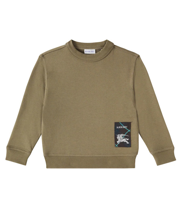 Burberry Kids Burberry Kids Ekd Cotton Jersey Sweatshirt 