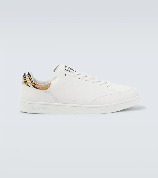  Burberry Burberry Set Burberry Check Leather Sneakers 
