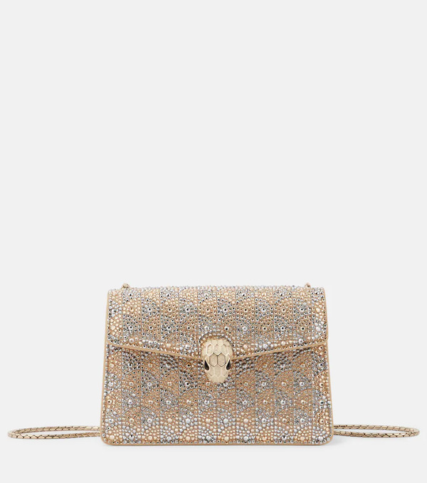  Bvlgari Bvlgari Serpenti Forever Mini Embellished Crossbody Bag 