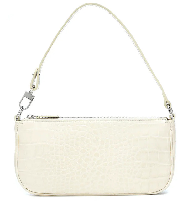  By Far By Far Rachel Croc-effect Leather Shoulder Bag 
