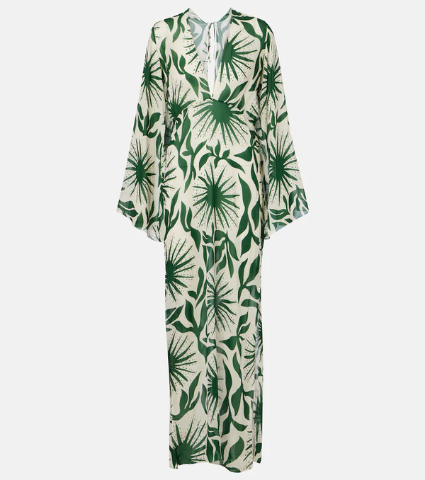 Cala De La Cruz Cala De La Cruz Odele Printed Maxi Dress 
