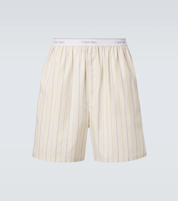  Calvin Klein Collection Calvin Klein Collection Edward Striped Technical Shorts 