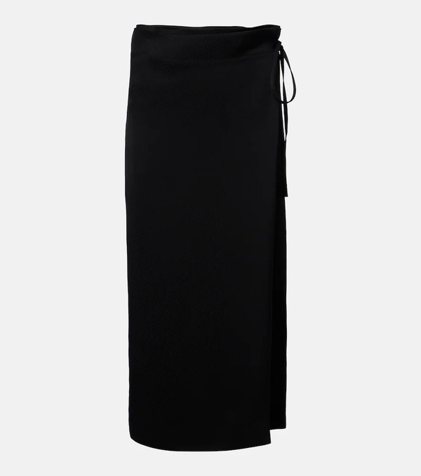  Calvin Klein Collection Calvin Klein Collection Hallie Striped Midi Skirt 