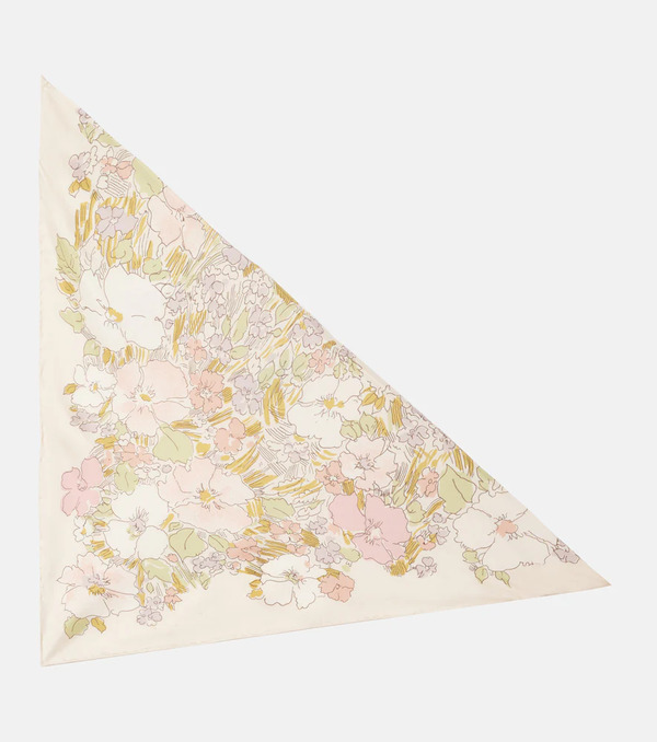  Calvin Klein Collection Calvin Klein Collection Lorelai Floral Silk Scarf 