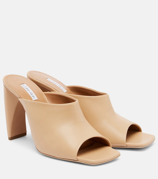  Calvin Klein Collection Calvin Klein Collection Palma Leather Mules 