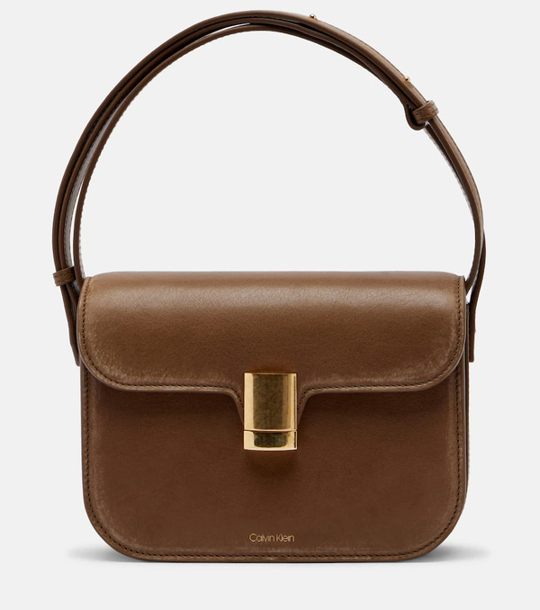  Calvin Klein Collection Calvin Klein Collection Tilla Small Leather Shoulder Bag 