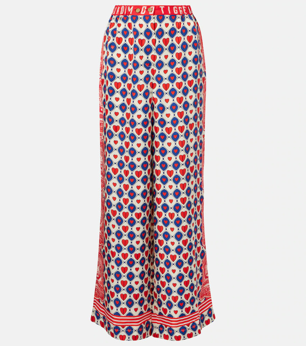  Camilla Camilla Printed Silk Palazzo Pants 