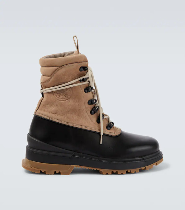  Canada Goose Canada Goose Leo Leather Lace-up Boots 