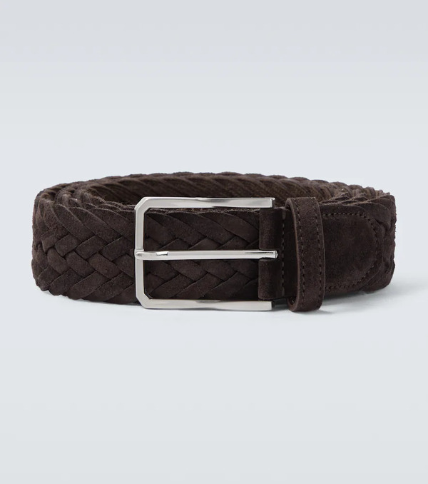  Canali Canali Braided Suede Belt 