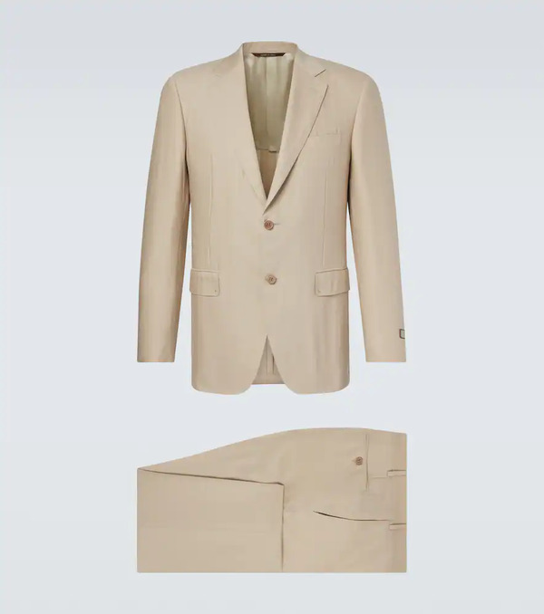  Canali Canali Linen And Wool Suit 