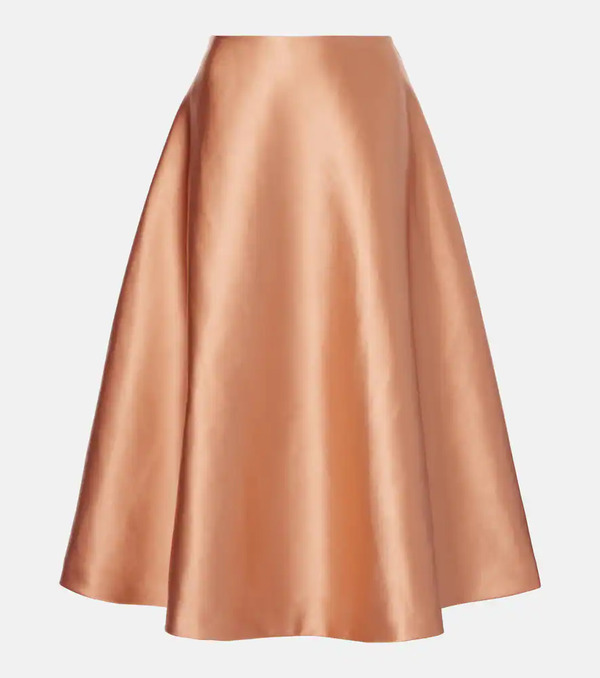 Carolina Herrera Carolina Herrera Satin Midi Skirt 