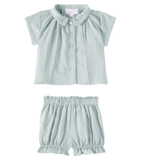  C'era Una Volta C'era Una Volta Baby Miki Shirt And Shorts Set 