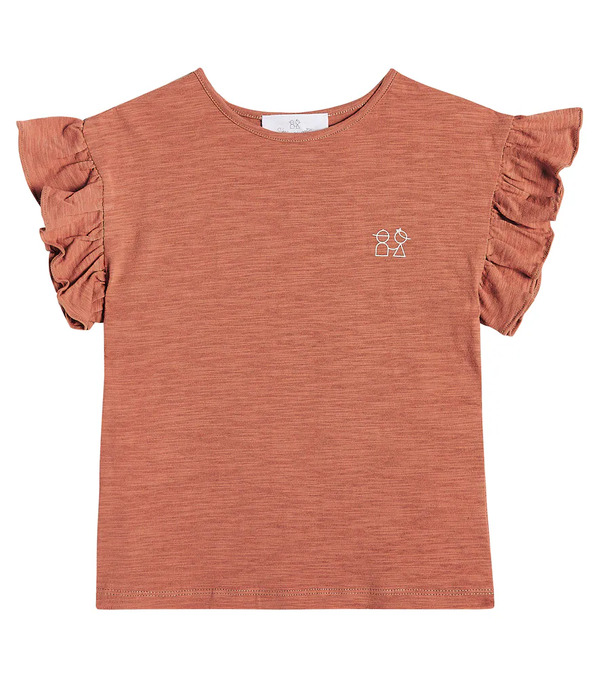  C'era Una Volta C'era Una Volta Frill-trimmed Cotton Jersey Top 