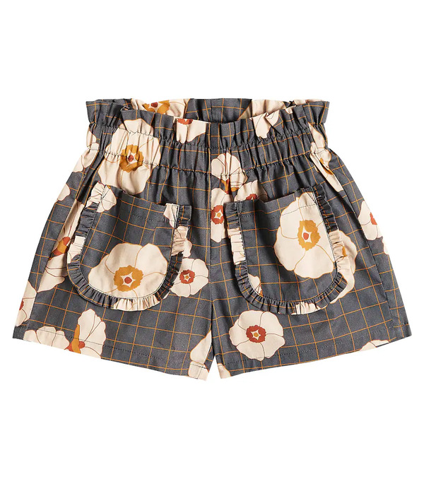  C'era Una Volta C'era Una Volta Isabella Floral Cotton Shorts 
