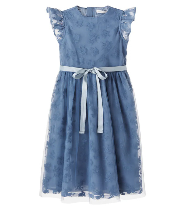  C'era Una Volta C'era Una Volta Sandra Embroidered Mesh Dress 