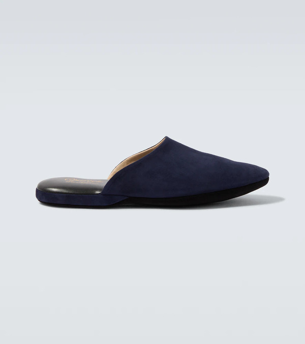  Charvet Charvet Leather-lined Suede Slippers 