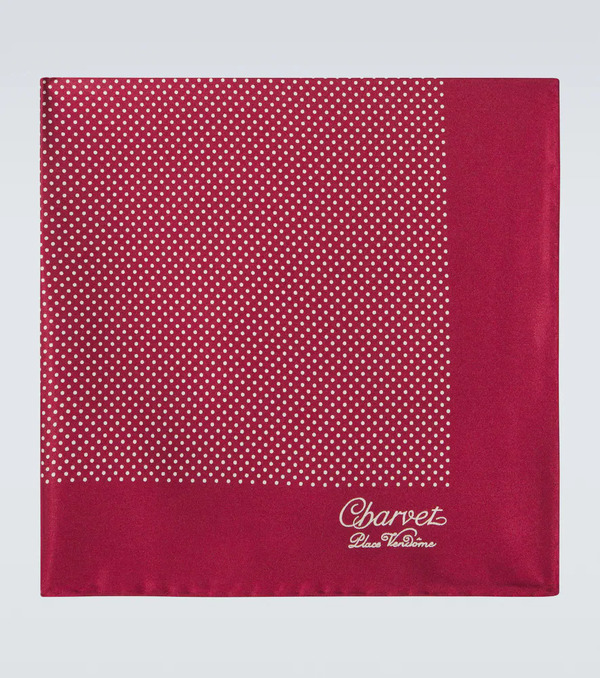  Charvet Charvet Printed Silk Handkerchief 