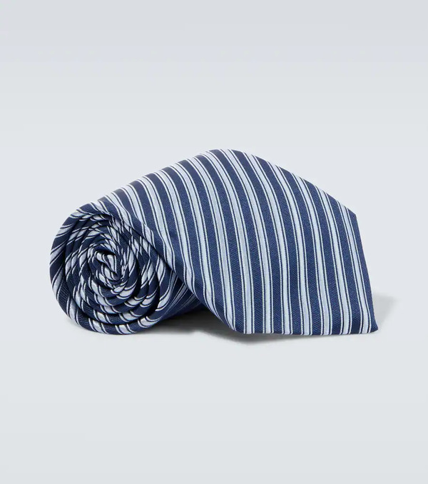  Charvet Charvet Striped Silk Jacquard Tie 