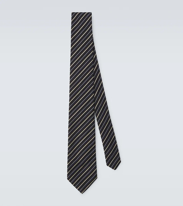  Charvet Charvet Striped Silk Jacquard Tie 