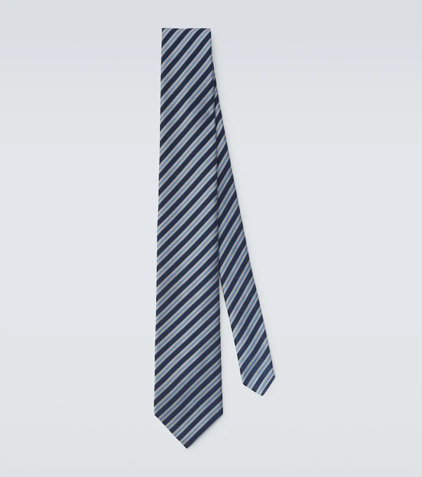  Charvet Charvet Striped Silk Jacquard Tie 