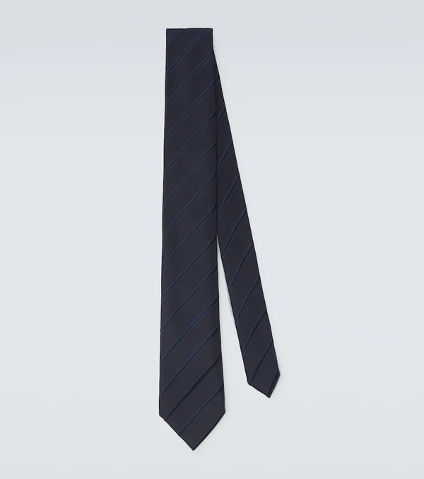  Charvet Charvet Striped Silk Jacquard Tie 