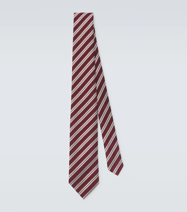  Charvet Charvet Striped Silk Jacquard Tie 