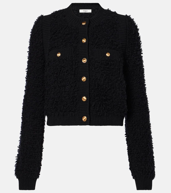  Chloe Chloã© Cropped Tweed Jacket 