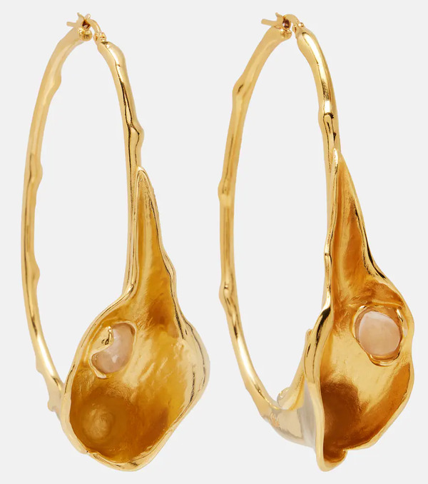  Chloe Chloã© Embellished Hoop Earrings 