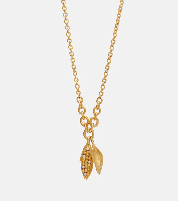  Chloe Chloã© Faux Pearl-embellished Chain Necklace 