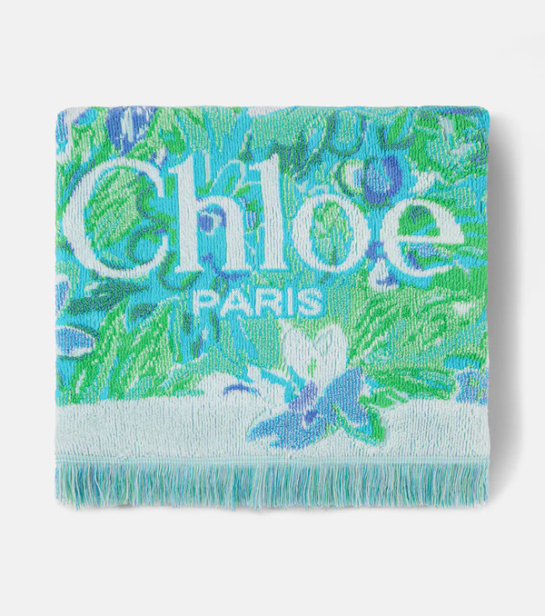  Chloe Chloã© Floral Logo Cotton Terry Towel 