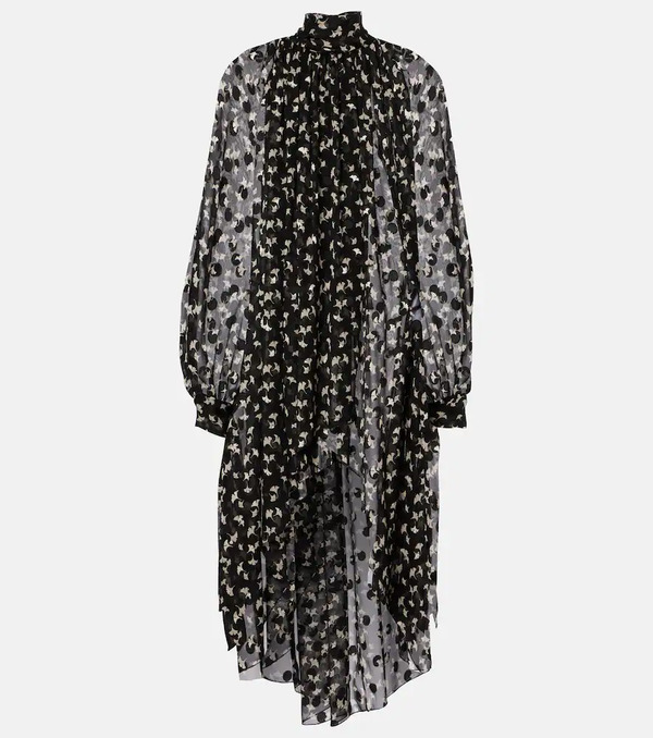  Chloe Chloã© Floral Silk Chiffon Midi Dress 