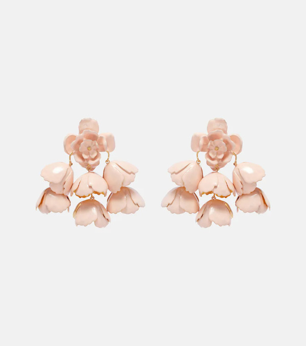  Chloe Chloã© Flower Cloud Enamel Drop Earrings 
