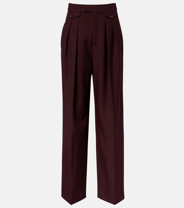 Chloe Chloã© High-rise Virgin Wool Wide-leg Pants 