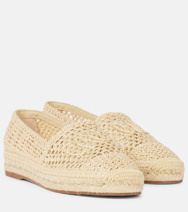  Chloe Chloã© Isla Logo Crochet Espadrilles 