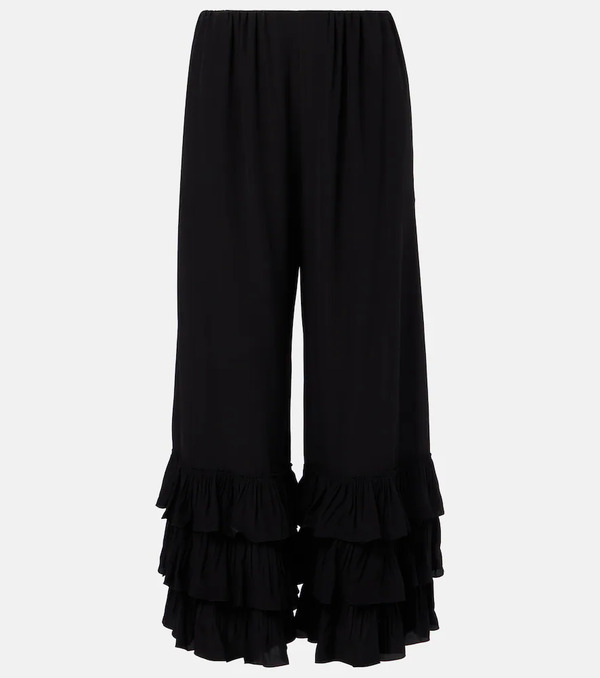  Chloe Chloã© Layered Crãªpe De Chine Wide-leg Pants 