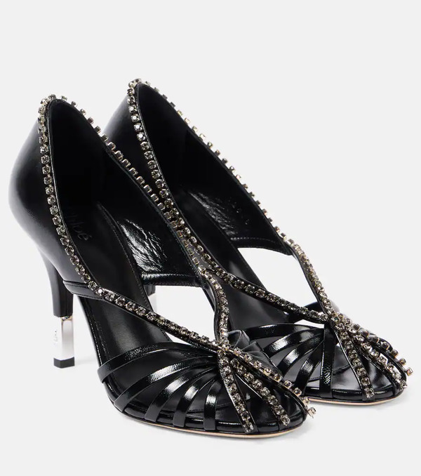  Chloe Chloã© Leonie Embellished Leather Pumps 