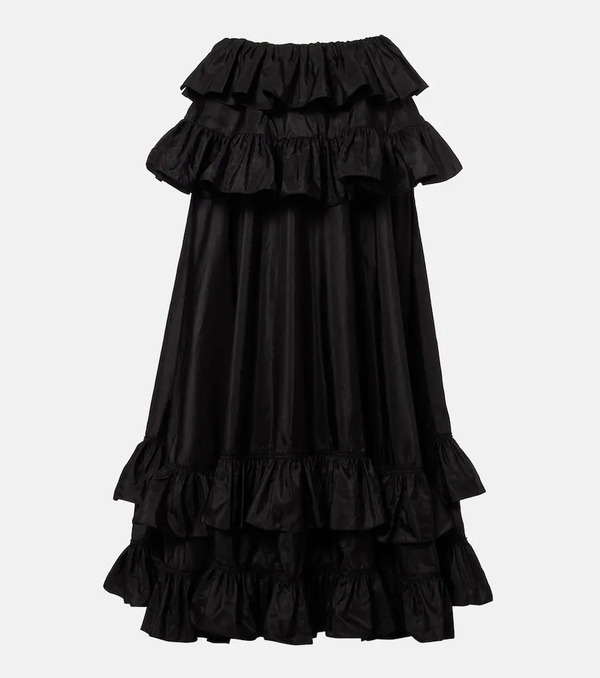  Chloe Chloã© Ruffled Silk Maxi Skirt 
