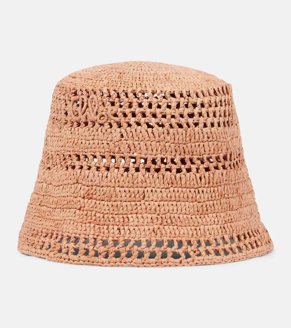  Chloe Chloã© Sunset Raffia Bucket Hat 