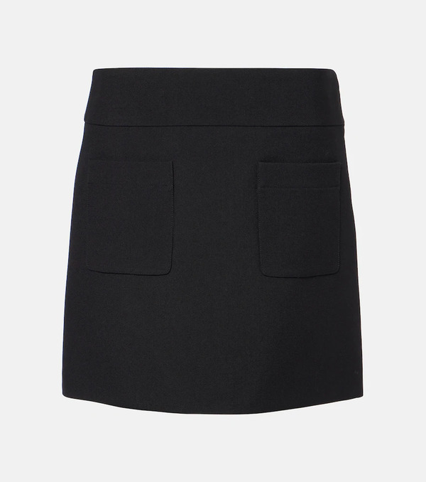  Chloe Chloã© Wool Crãªpe Miniskirt 