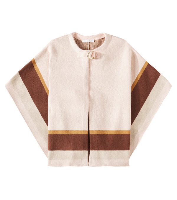  Chloe Kids Chloã© Kids Cotton And Wool Cape 