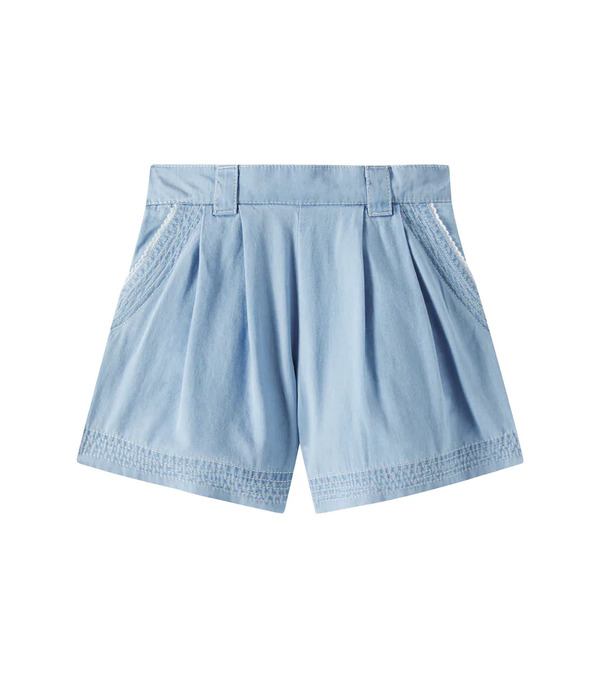  Chloe Kids Chloã© Kids Denim Bermuda Shorts 