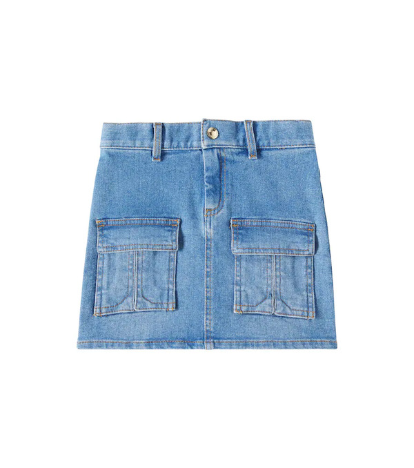 Chloe Kids Chloã© Kids Denim Cargo Skirt 