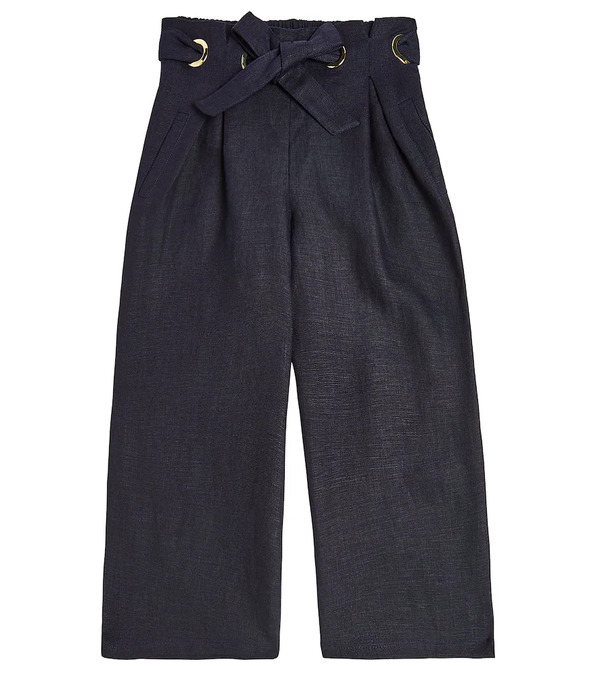  Chloe Kids Chloã© Kids Linen Straight Pants 